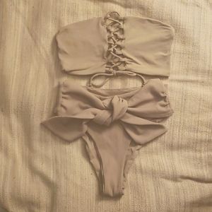 Strange Bikini Top & Bottom Set